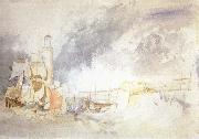 Joseph Mallord William Turner Study of Lusi France oil painting artist